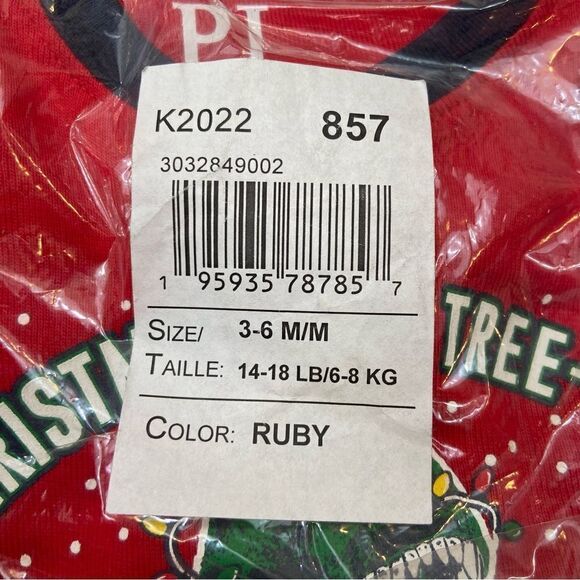 Brand New With Tags The Children’s Place Christmas Tree-Rex Pajama Set - Picture 11 of 13